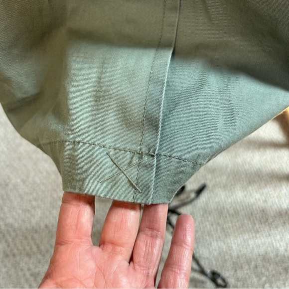 Marine Layer Kelly Belted Trench Coat Faded Sage/Olive Green Size Small - Picture 12 of 16